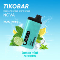 (М) Одноразовая электронная сигарета Tikobar 10000 - Lemon Mint (Лимон Мята)