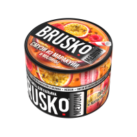 Бестабачная смесь BRUSKO Medium - Смузи из Маракуйи и Малины 50 гр