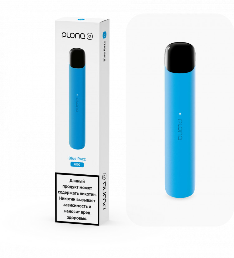 Одноразовая электронная сигарета Plonq Alpha 600 - Голубая малина