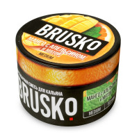 Бестабачная смесь BRUSKO Medium - Манго, Апельсин, Мята 50 гр
